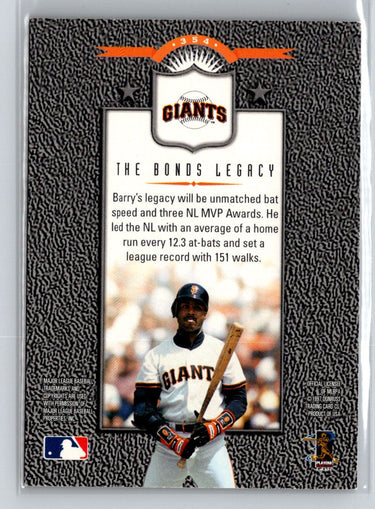 1997 Leaf #354 Barry Bonds J33