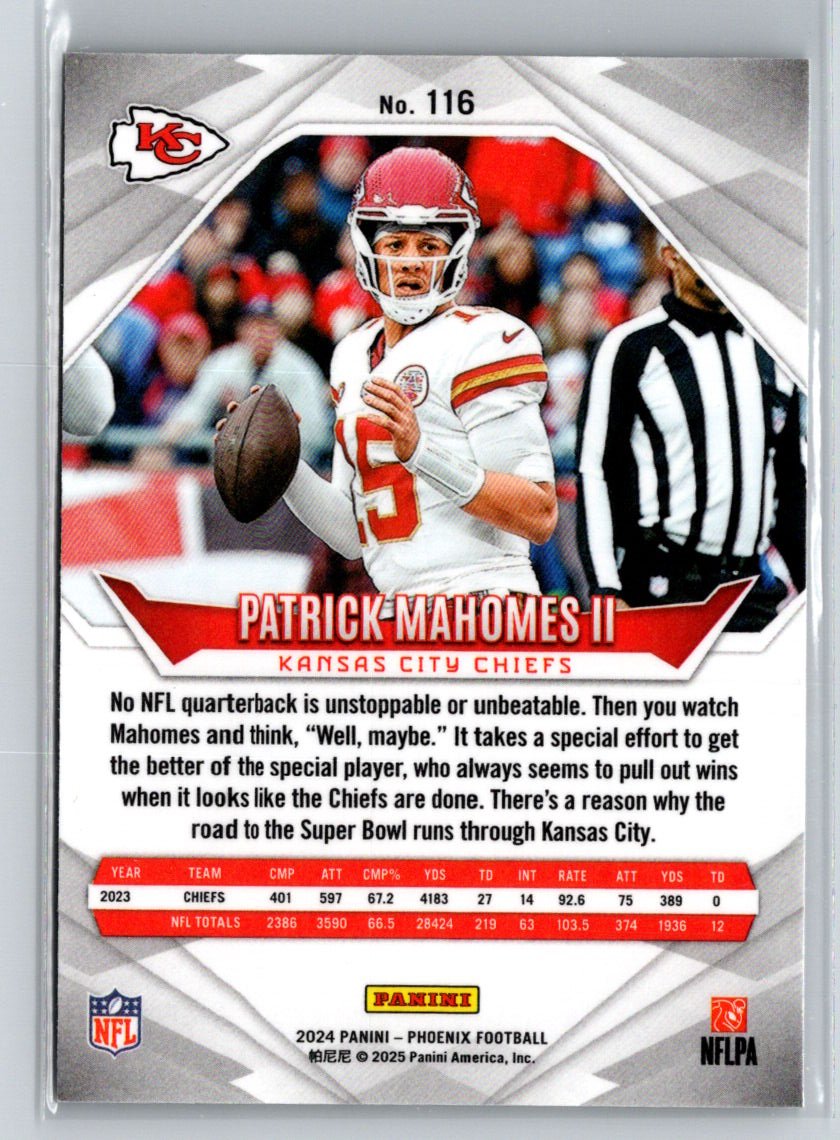 2024 Panini Phoenix #116 Patrick Mahomes II J33