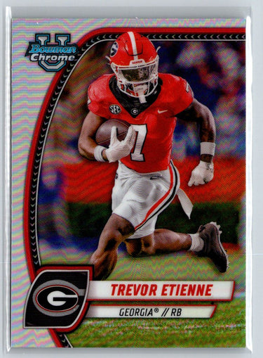 2024 Bowman University Chrome #177 Trevor Etienne Refractor J34