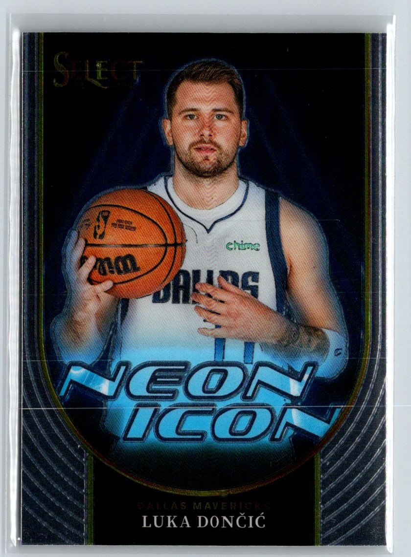 2023-24 Panini Select #21 Luka Doncic Neon Icon J34
