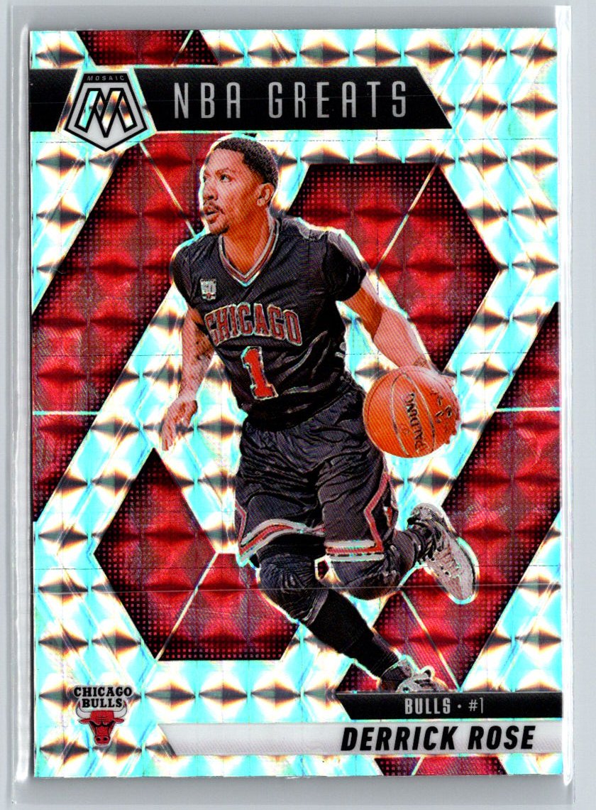2024-25 Panini Mosaic #292 Derrick Rose Silver J34