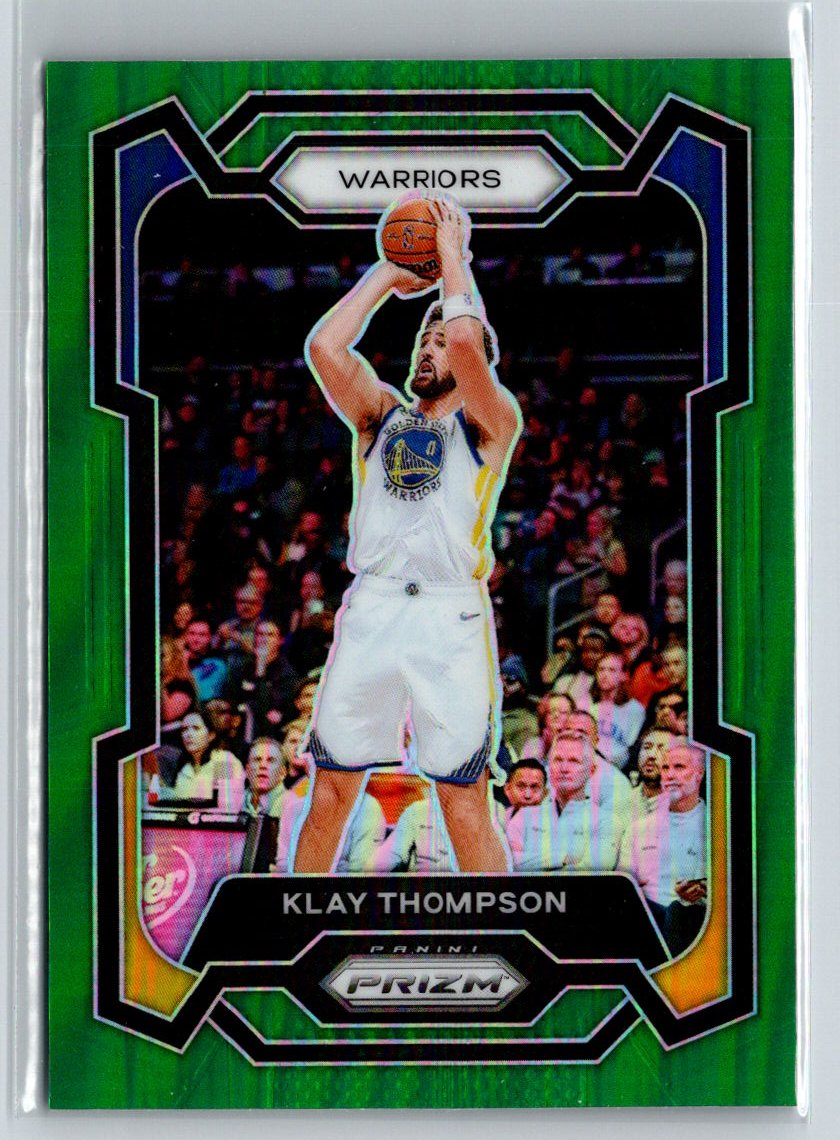 2023-24 Panini Prizm #109 Klay Thompson Prizms Green J35