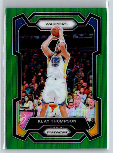 2023-24 Panini Prizm #109 Klay Thompson Prizms Green J35