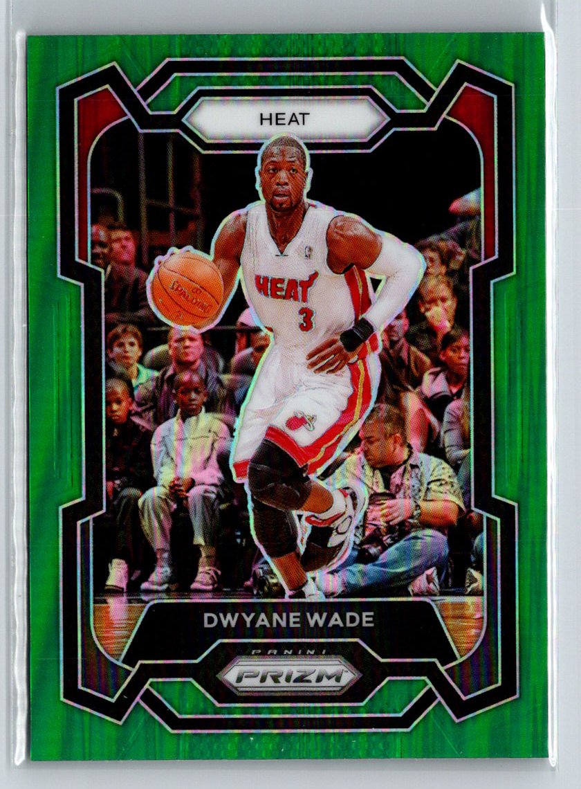 2023-24 Panini Prizm #182 Dwyane Wade Prizms Green J35