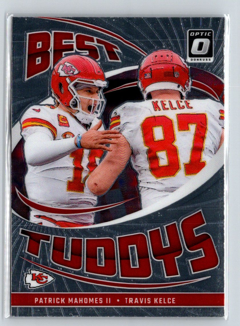 2024 Donruss Optic #16 Patrick Mahomes II / Travis Kelce Best Tuddys J35