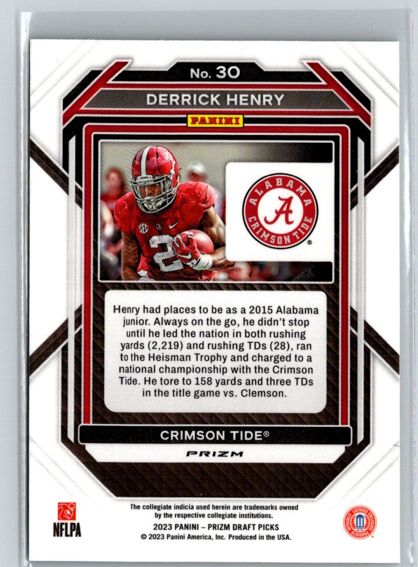 2023 Panini Prizm Draft Picks #30 Derrick Henry Prizms Green J36