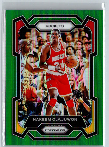 2023-24 Panini Prizm #191 Hakeem Olajuwon Prizms Green J37