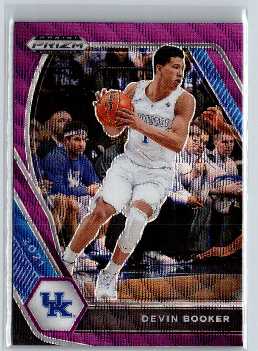 2021 Panini Prizm Draft Picks #70 Devin Booker Purple Wave J37