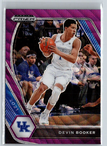 2021 Panini Prizm Draft Picks #70 Devin Booker Purple Wave J37