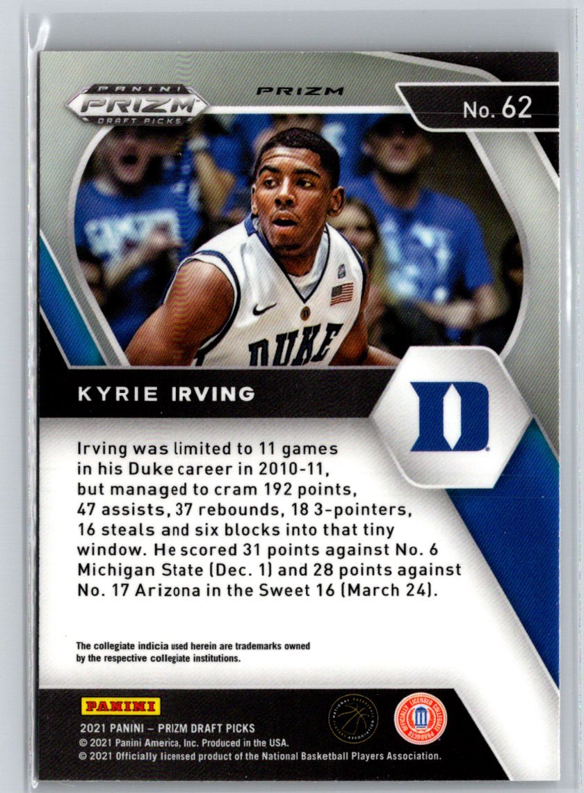 2021 Panini Prizm Draft Picks #62 Kyrie Irving Orange Ice J37