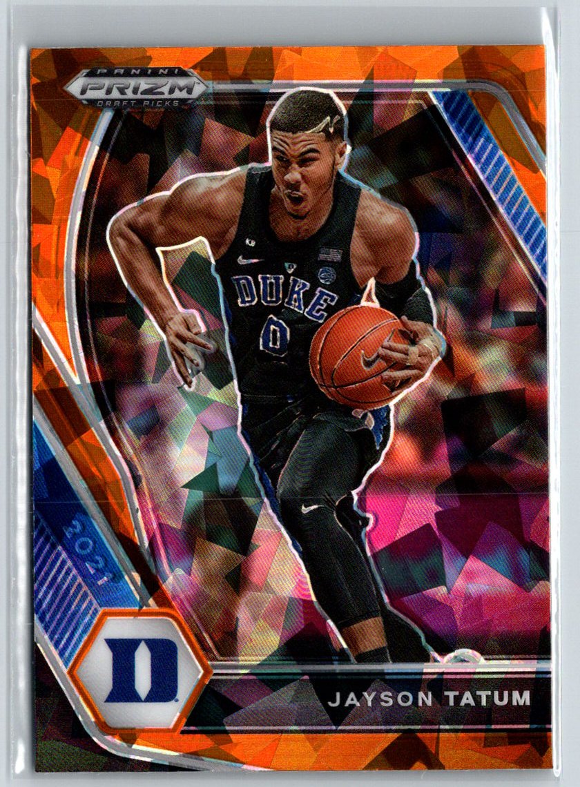 2021 Panini Prizm Draft Picks #61 Jayson Tatum Orange Ice J37