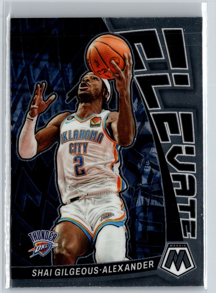 2022-23 Panini Mosaic #13 Shai Gilgeous-Alexander Elevate J38