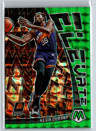 2022-23 Panini Mosaic #3 Kevin Durant Elevate Mosaic Green J38