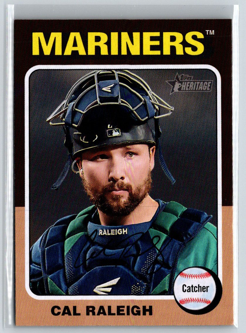 2024 Topps Heritage #217 Cal Raleigh J40