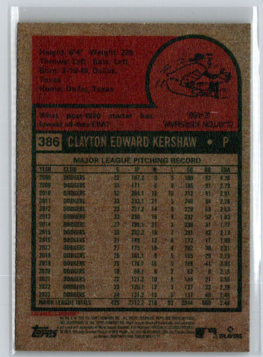 2024 Topps Heritage #386 Clayton Kershaw J40