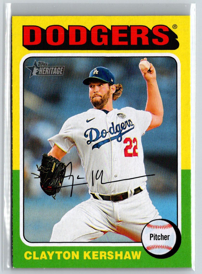 2024 Topps Heritage #386 Clayton Kershaw J40