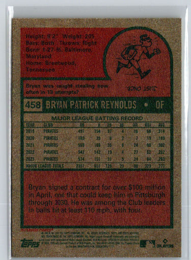 2024 Topps Heritage #458 Bryan Reynolds J40