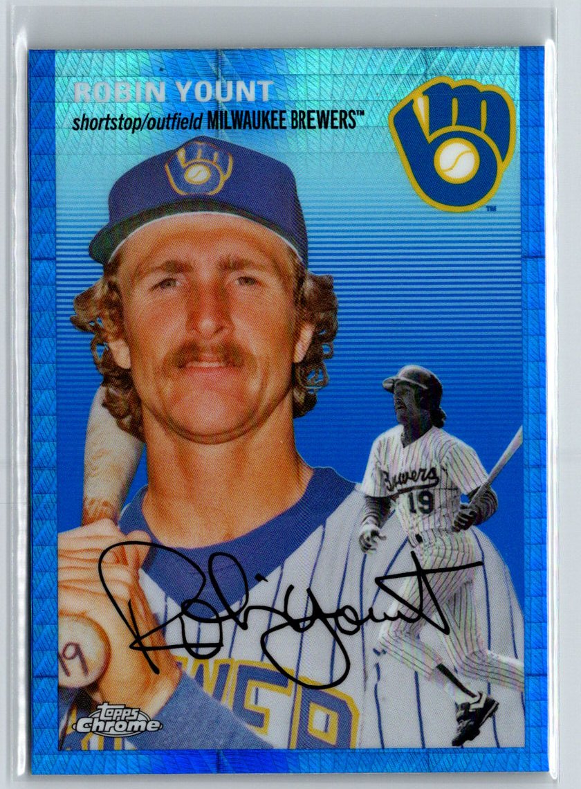 2023 Topps Chrome Platinum Anniversary #453 Robin Yount Blue Prism Refractor J41