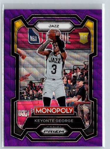 2023-24 Panini Prizm Monopoly #87 Keyonte George Purple J41