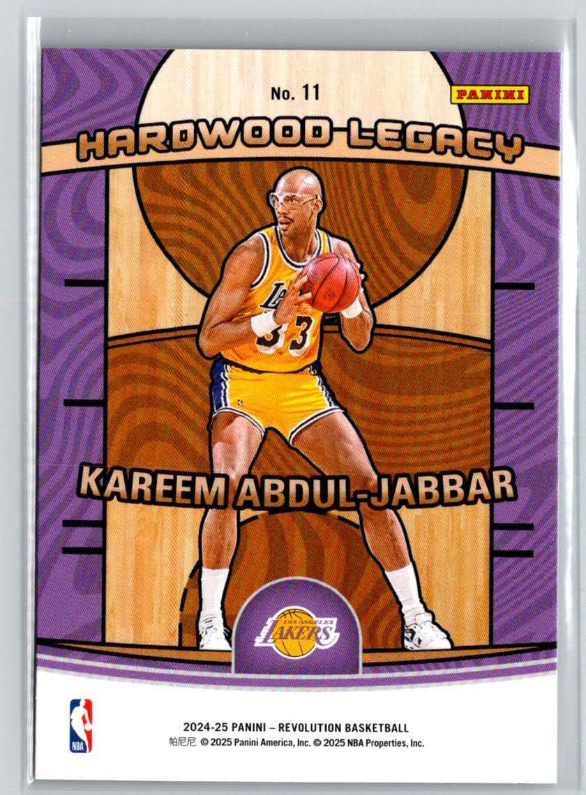 2024-25 Panini Revolution #11 Kareem Abdul-Jabbar Hardwood Legacy J42