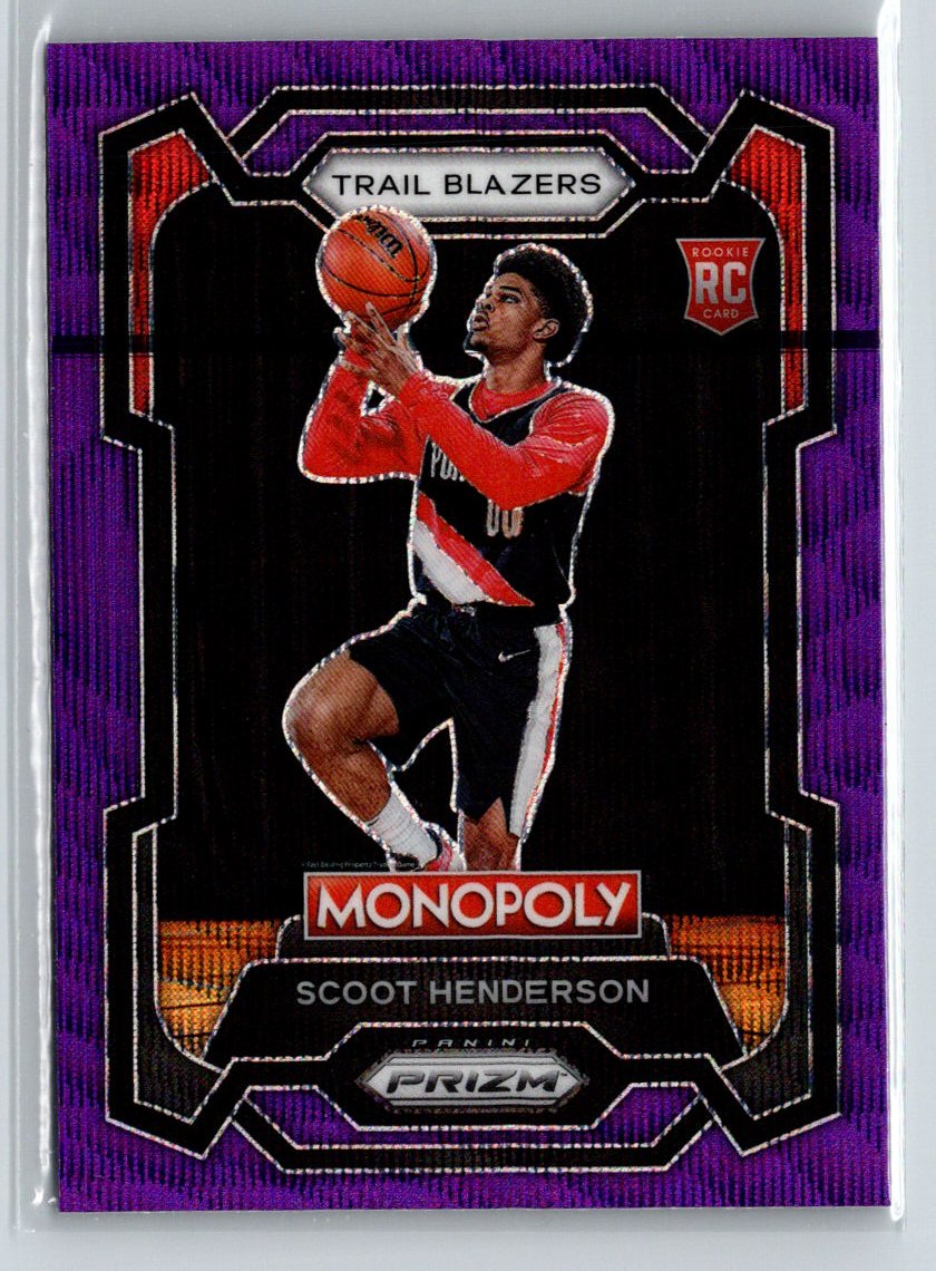 2023-24 Panini Prizm Monopoly #75 Scoot Henderson Purple J47