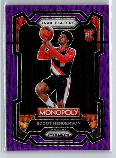 2023-24 Panini Prizm Monopoly #75 Scoot Henderson Purple J47