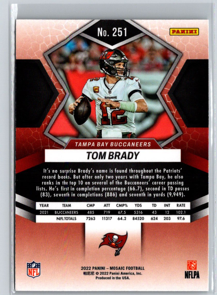 2022 Panini Mosaic #251 Tom Brady J47