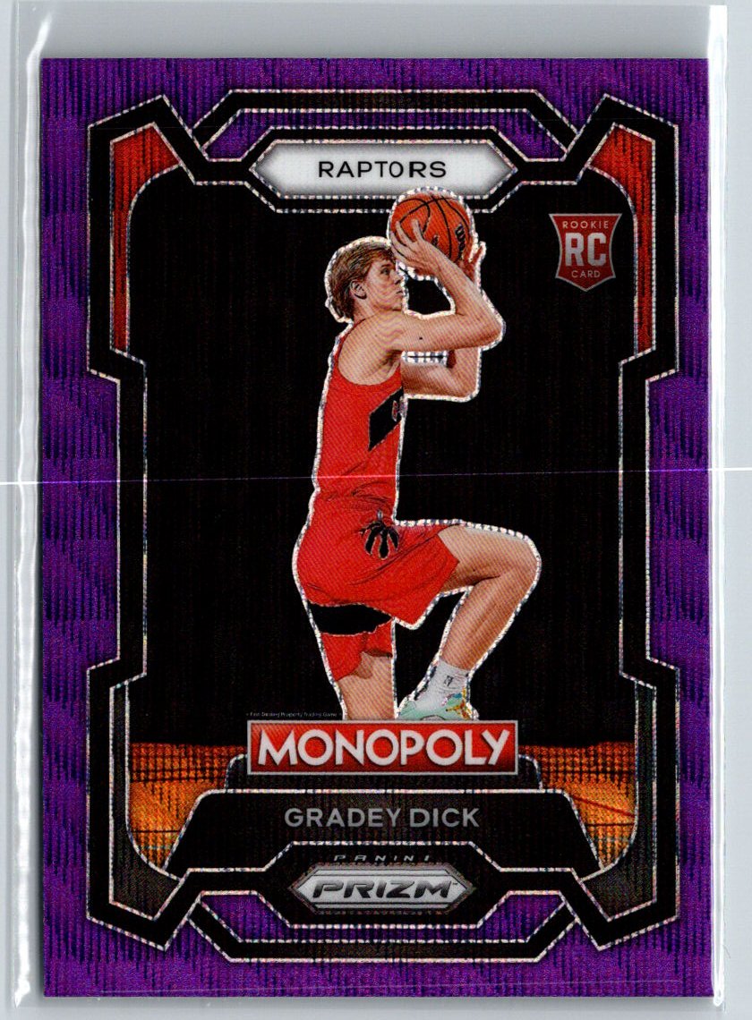 2023-24 Panini Prizm Monopoly #84 Gradey Dick Purple J47