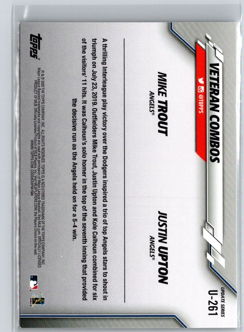 2020 Topps Update #U-261 Freeway Victory (Mike Trout / Justin Upton) VC J47