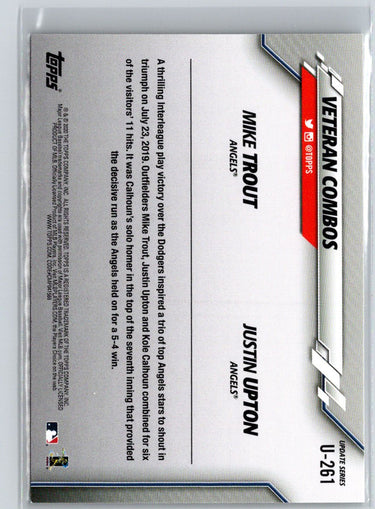 2020 Topps Update #U-261 Freeway Victory (Mike Trout / Justin Upton) VC J47
