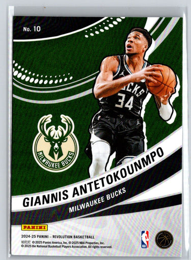 2024-25 Panini Revolution #10 Giannis Antetokounmpo Vortex J43