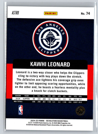 2024-25 Panini Revolution #74 Kawhi Leonard Astro J43