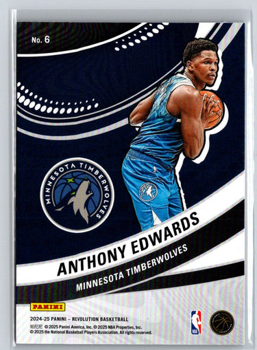 2024-25 Panini Revolution #6 Anthony Edwards Vortex J43