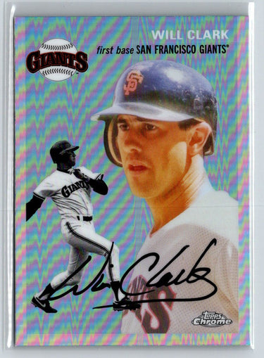 2023 Topps Chrome Platinum Anniversary #485 Will Clark Refractors J45