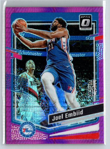 2023-24 Donruss Optic #124 Joel Embiid Hyper Pink J45