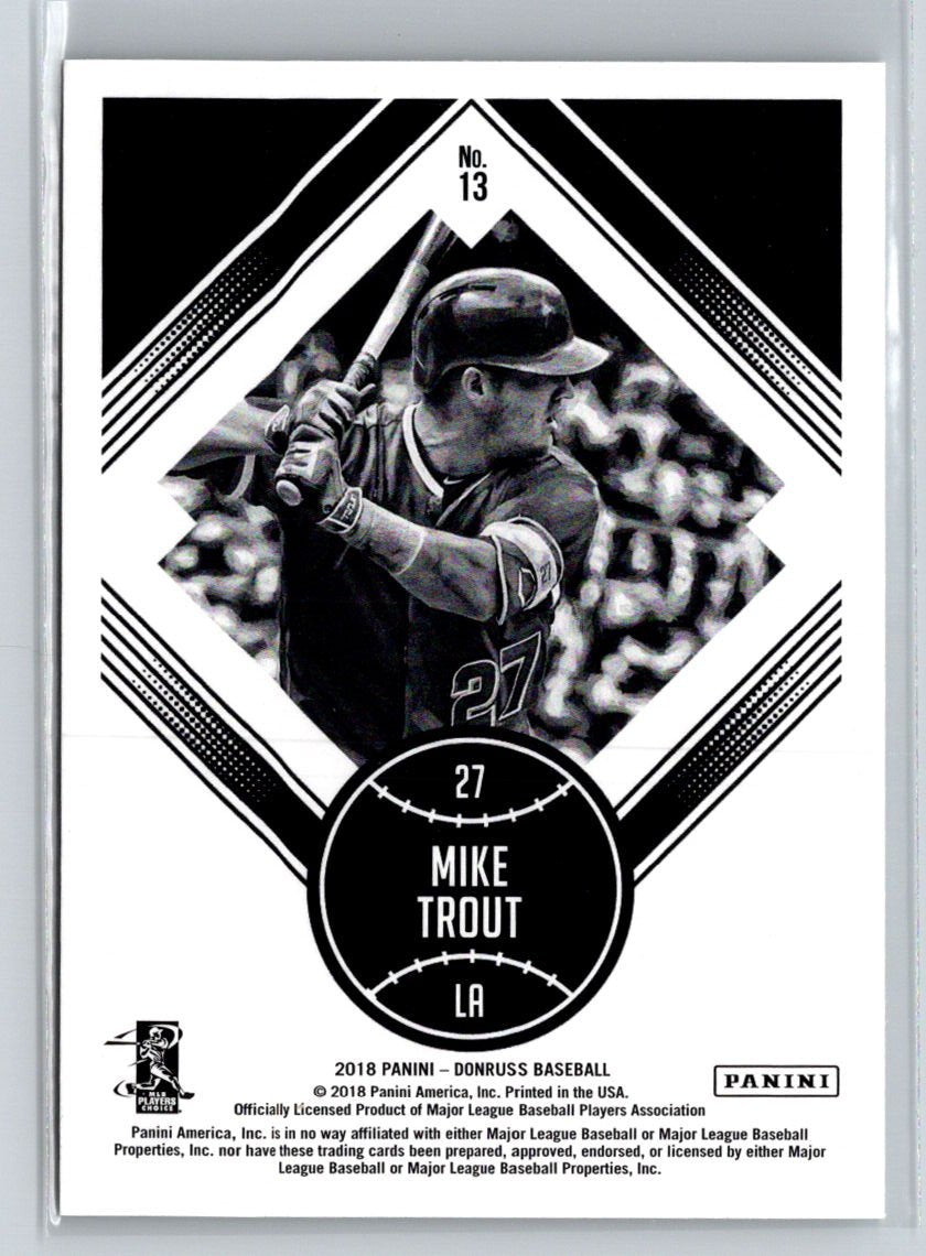 2018 Donruss #13 Mike Trout J45