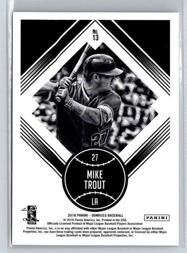 2018 Donruss #13 Mike Trout J45