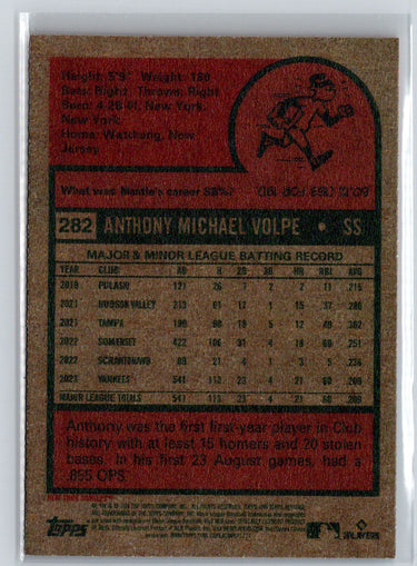2024 Topps Heritage #282 Anthony Volpe J46