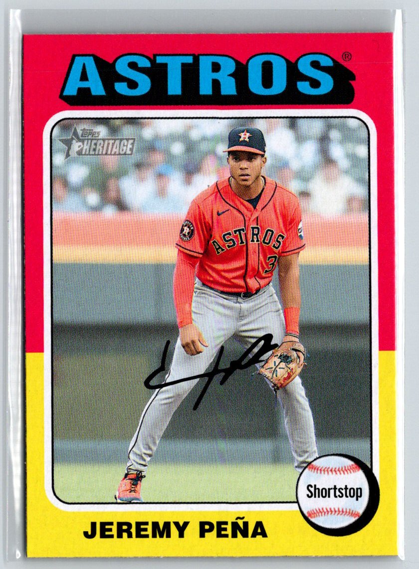 2024 Topps Heritage #305 Jeremy Peña J46
