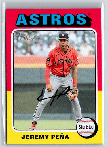 2024 Topps Heritage #305 Jeremy Peña J46