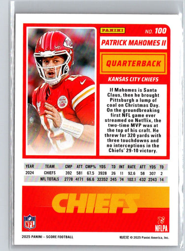 2025 Score-A-Treat #100 Patrick Mahomes II J48