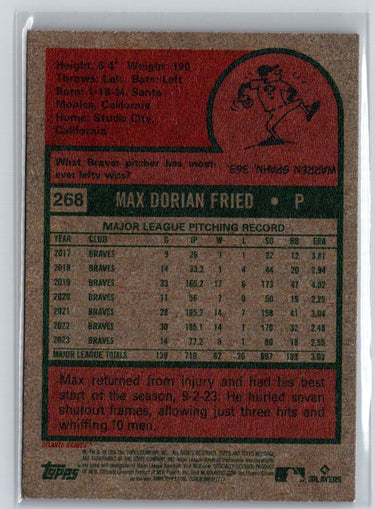 2024 Topps Heritage #268 Max Fried J49