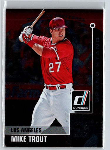 2015 Donruss #18 Mike Trout Donruss Preferred Bronze J49