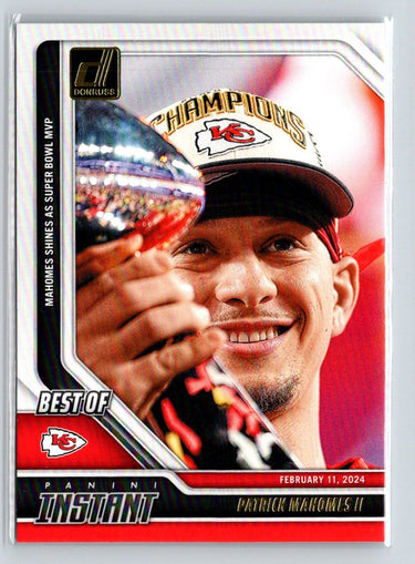 2024 Donruss #12 Patrick Mahomes II Best of Panini Instant J49