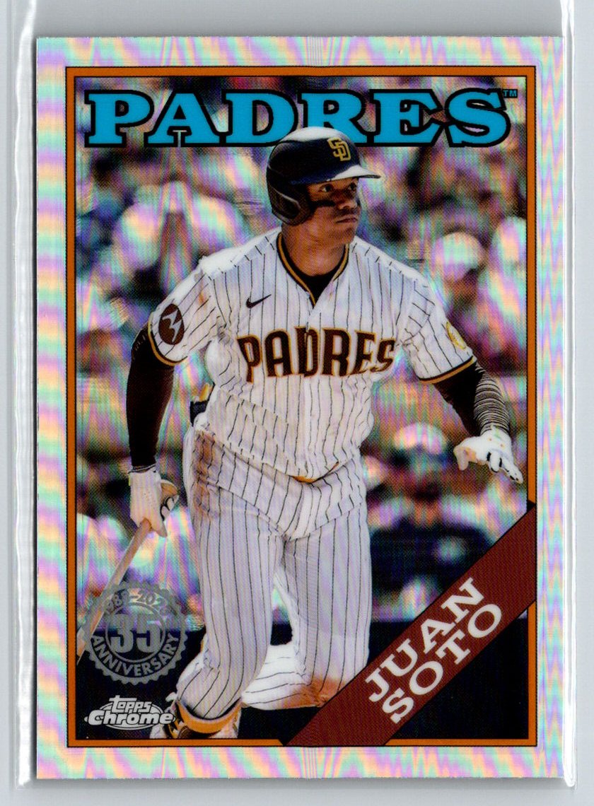 2023 Topps Chrome Update #88CU-3 Juan Soto 1988 Refractor 35th Anniversary J50