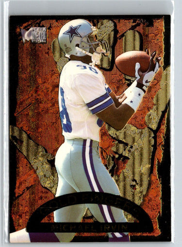 1996 Fleer Metal #3 Michael Irvin Goldfingers J51