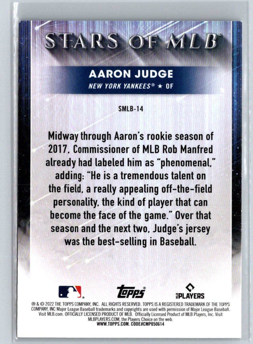2022 Topps #SMLB-14 Aaron Judge Stars of MLB J52