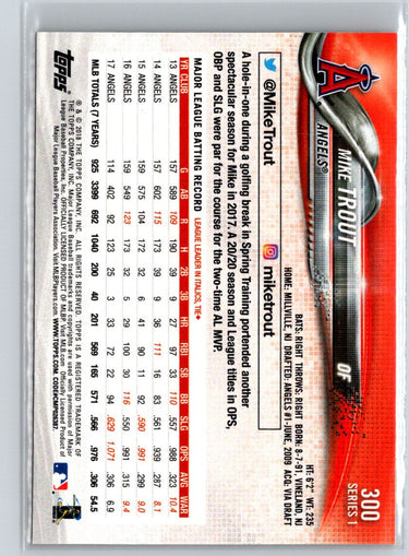 2018 Topps #300 Mike Trout J53