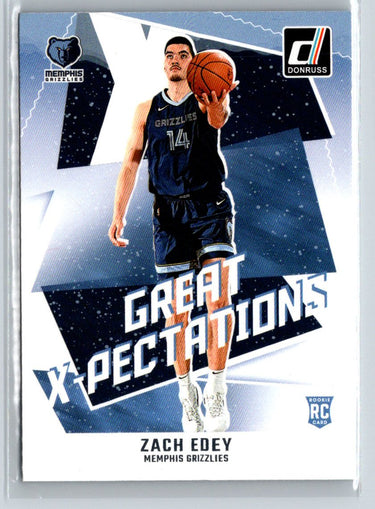 2024-25 Donruss #13 Zach Edey Great X-Pectations J55