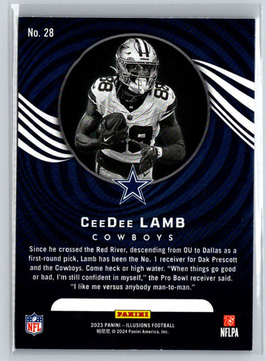 2023 Panini Illusions #28 CeeDee Lamb Retail J55